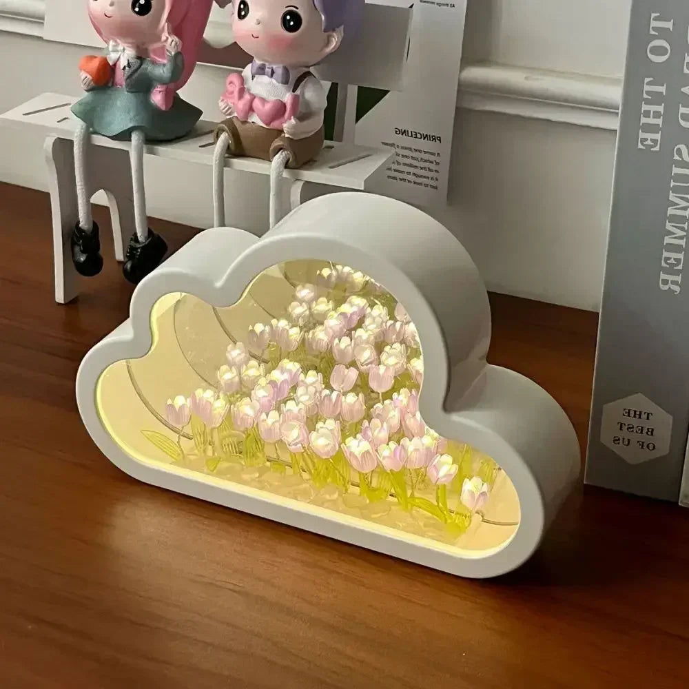 DIY Tulip Flower Garden Light Box