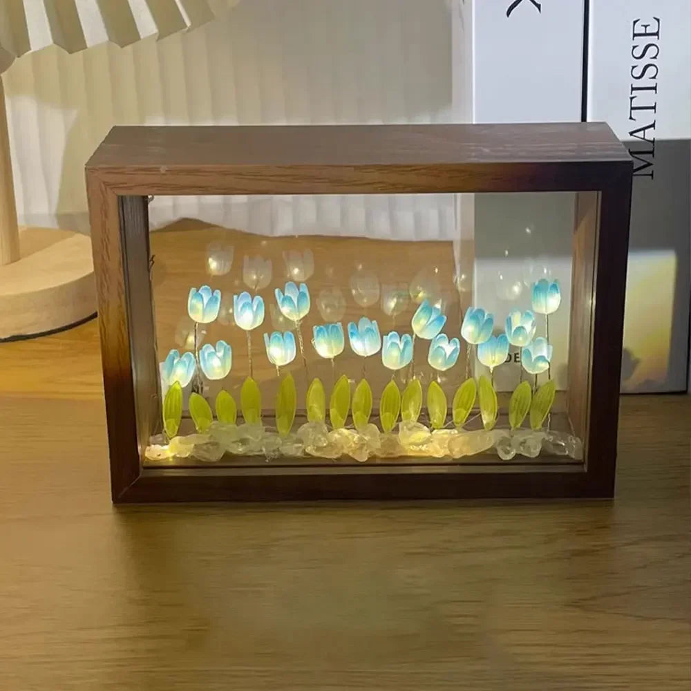 DIY Tulip Flower Garden Light Box