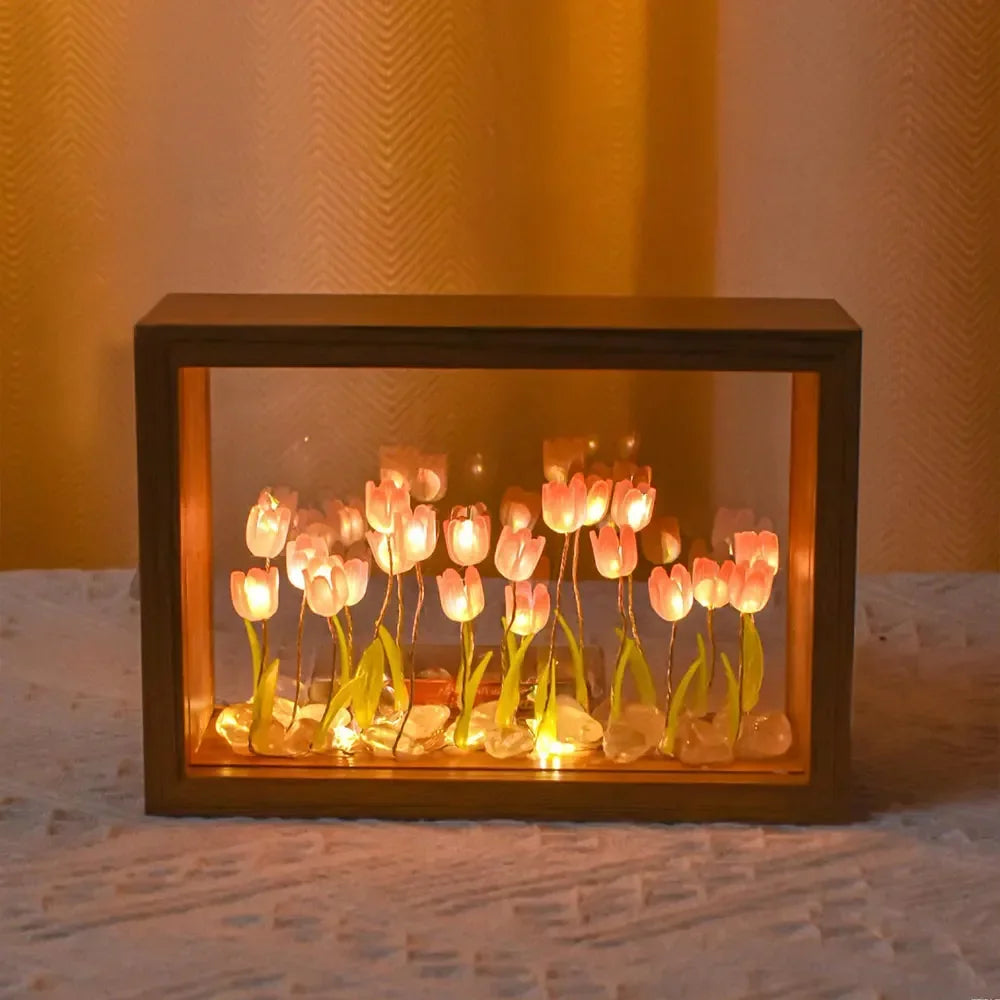 DIY Tulip Flower Garden Light Box