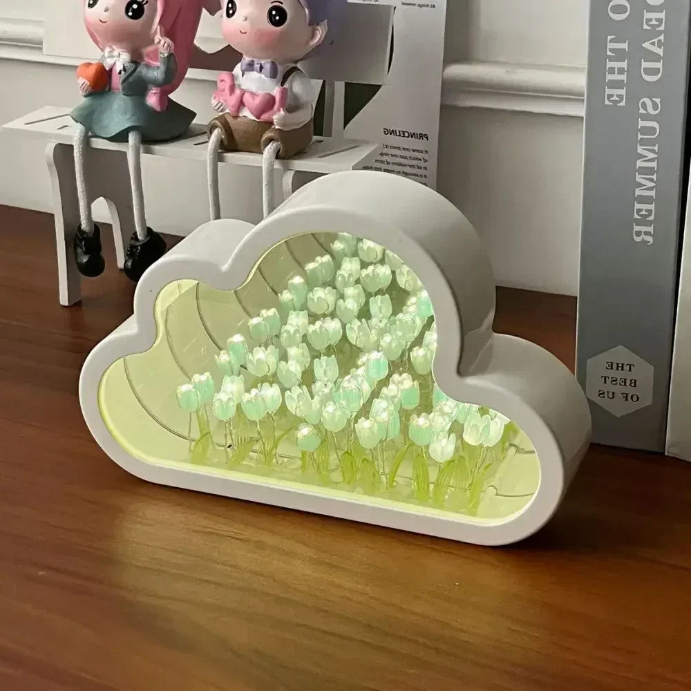 DIY Tulip Flower Garden Light Box