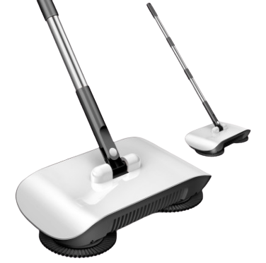 Hand Push Sweeper – 4-in-1 Household Broom, Dustpan & Mop Floor Cleaning Machine