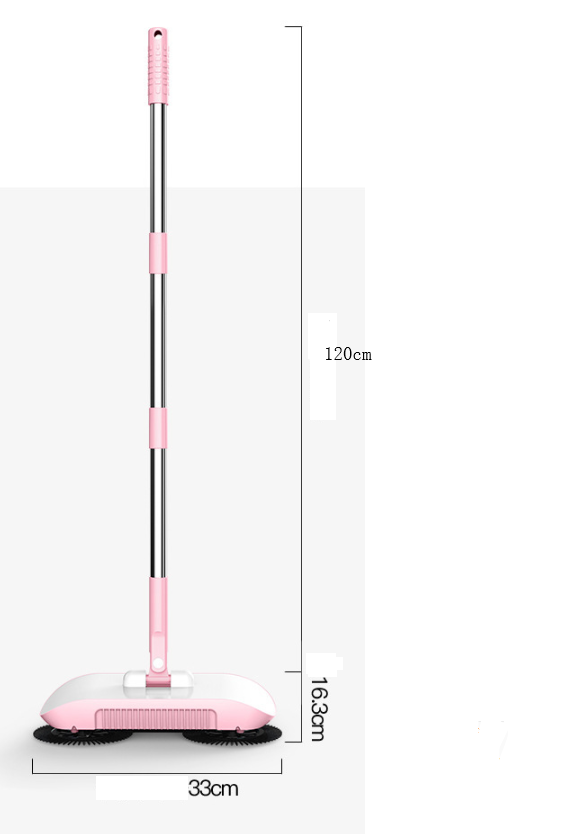Hand Push Sweeper – 4-in-1 Household Broom, Dustpan & Mop Floor Cleaning Machine
