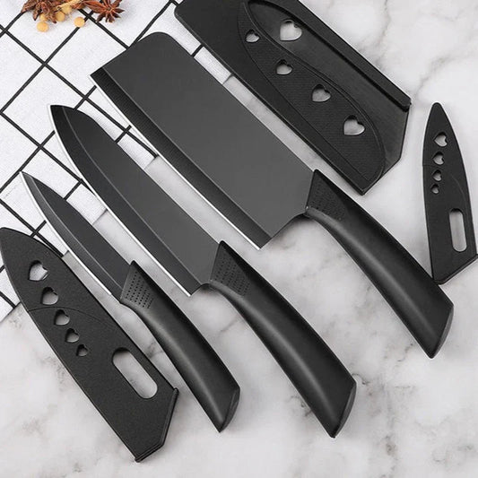 Black Stainless Steel Kitchen Knives
