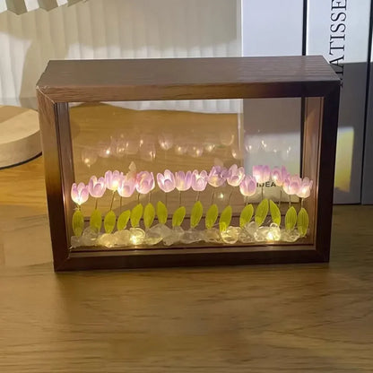 DIY Tulip Flower Garden Light Box