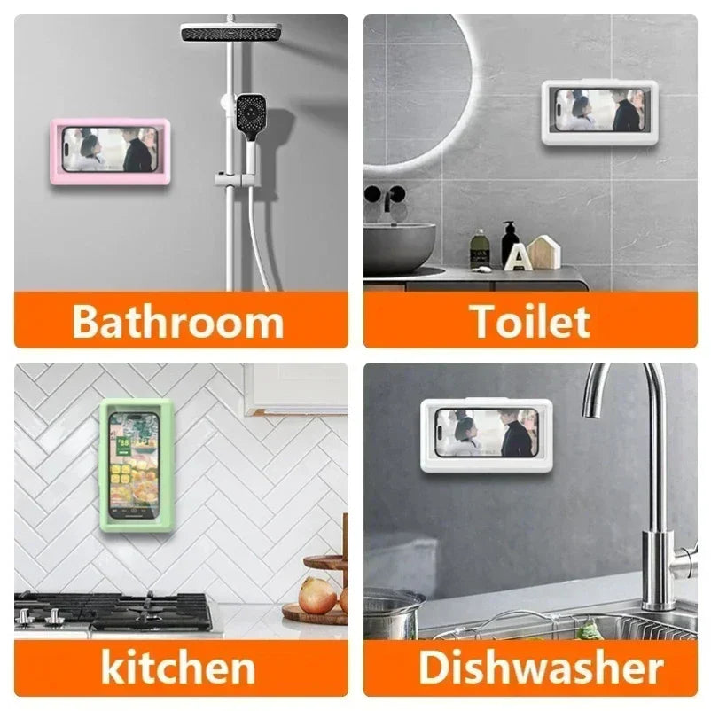 Waterproof Rotating Shower Phone Holder