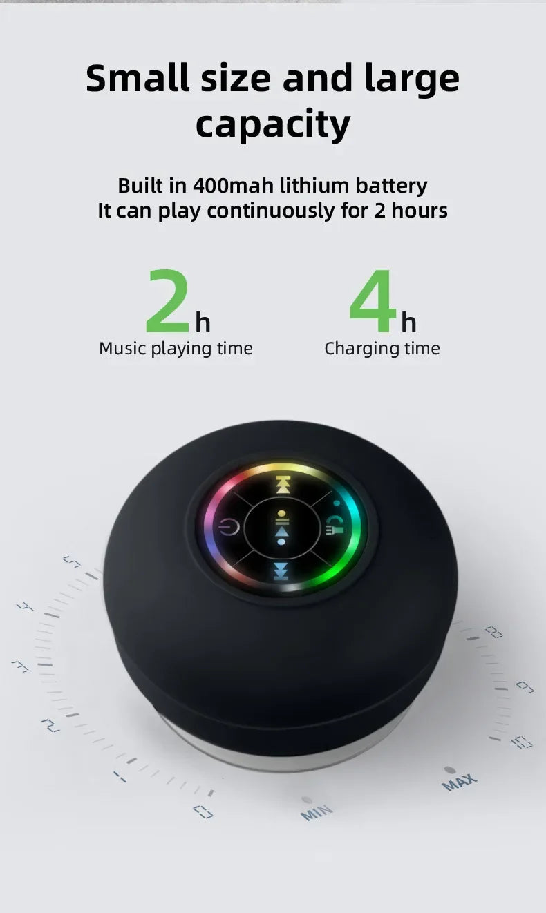 Waterproof Wireless LED Bluetooth Speaker