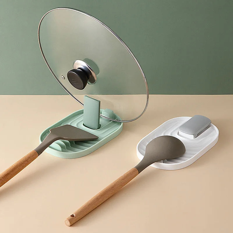 Spatula and lid holder