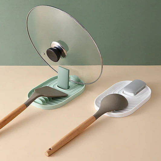 Spatula and lid holder