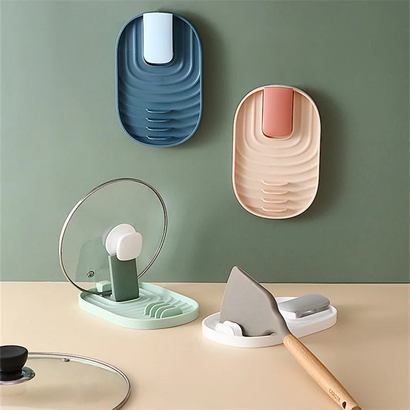 Spatula and lid holder
