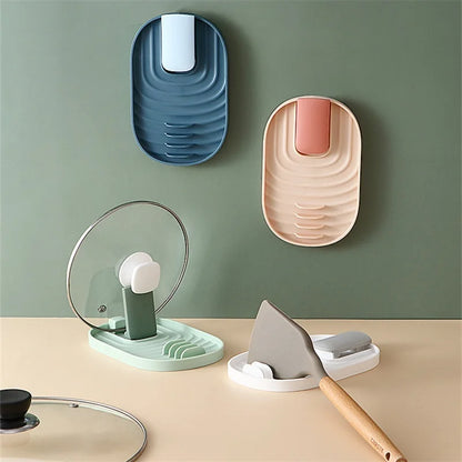 Spatula and lid holder
