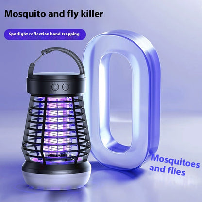 2in1 Mosquito Killer Lamp Electric Fly Catcher USB Rechargeable Electric Mosquito Swatter Electric Fly Trap With Night Light