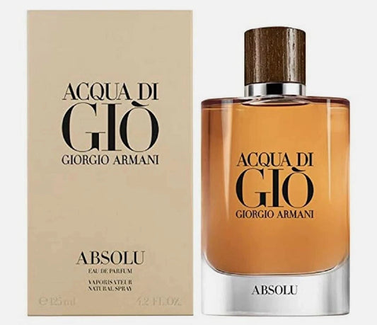 Giorgio Armani Acqua Di Gio Absolu 4.2 oz Men's Eau de Parfum Spray New / Brand